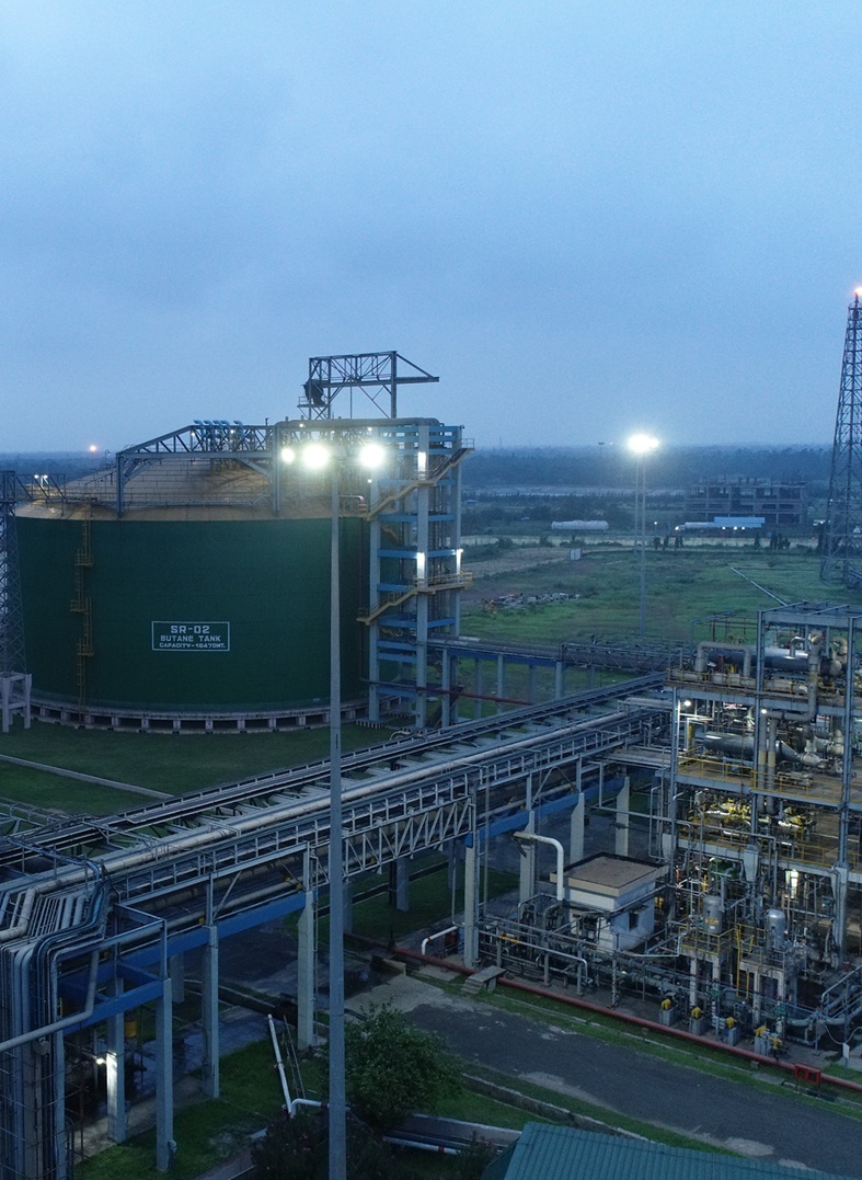 Night View of Haldia Terminal