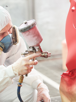 Paint shops in Automobile Industries etc.